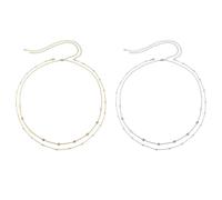 XFSRG 2 PCS Chaîne de Taille Femme Ceinture Chaine Bohème Superposée Petites Perles Chaîne Corps réglable Bijoux de Corps Bikini Sexy Chaînes Ventre Jeans Robe Décoration Taille Accessoires