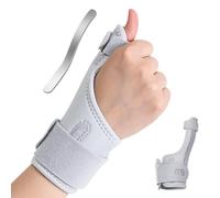XFSRG 2 Pièces Attelle de Pouce Support de Poignet Orthèse Attelle Stabilisateur Réglable Protection du Poignet Maintien du Pouce pour Usage Quotidien Sport Travail (Gris)