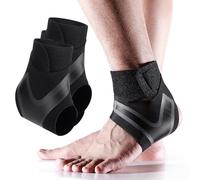 XFSRG 2 Pièces Bandage pour Fasciite Plantaire Cheville et Pied Respirant Flexible Bande de Soutien pour Soulager la Douleur de Fasciite Plantaire avec Maintien Sécure (M)