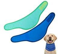 XFSRG 2 Pièces Bandana Chien Refroidissement Collier d'été pour Chien Aider Les Chiens à se rafraîchir la tête Pendant l'été Chaud Promenade Course et Jeux Extérieurs(S)