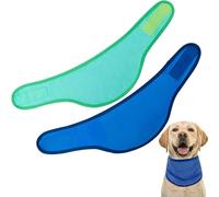 XFSRG 2 Pièces Bandana Rafraichissant pour Chien Collier d'été Confortable Taille Réglable pour Chiens de Taille Moyenne et Grande Idéal pour Activités Extérieures