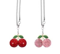 XFSRG 2 Pièces Breloque Rétroviseur Cerise Pendentif de