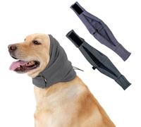 XFSRG 2 Pièces Cche Oreille Chien Anti Stress Apaisant Bonnet Chien Confortable et Respirant Chaud en Hiver Protège Les Oreilles et Réduit Le Bruit