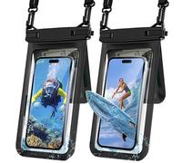 XFSRG 2 Pièces Pochette Étanche Smartphone Double Compartiment Housse Universelle Pochette Téléphone Sac Étanche pour Protection Téléphone Eau (Noir)