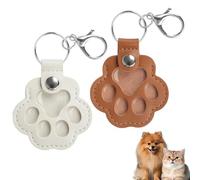 XFSRG 2 Pièces Porte Clé Mignon Motif Patte de Chat Porte Clef Créatif Commémoration d'un Animal Minimaliste pour les Sacs à Dos Portefeuilles Clés