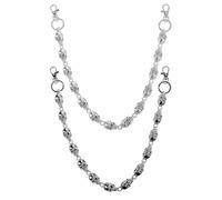 XFSRG 2 Pièces Skelett Jeans Chaînes Gothic Punk Hose Kette Chaînes de Jeans Hip Hop Emo Accessoires Bijoux de Corps pour Femmes et Hommes