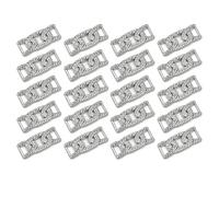 XFSRG 20 Pcs Lacets à Boucles Strass Charms Boucles Bling Diamant Élégant Baskets Bijoux pour Sneaker Casual Chaussures de Sport Accessoire