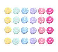 XFSRG 24 Pièces Souriant Aimant Frigo Colorés Rond Mignonne Emoji Aimants Décoratifs Magnétique pour Réfrigérateur Tableau Blanc l'École Bureau(Set B)