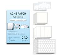 XFSRG 262 Pièces Acne Pimple Patch Intensive 7 Tailles Grande Patch Bouton Anti Acné Hydrocolloïde avec L'huile d'Arbre à Thé