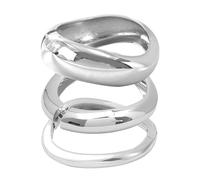 XFSRG 3 Pièces Bracelet Femme Élégant Boho Manchette Minimaliste Bracelets Cadeau pour Anniversaire(Argent)