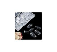 XFSRG 300 Pièces Capsules Ongles Transparentes Nail Art Faux Ongles Autocollants Tips Naturels Forme Ovale Extensions Professionnelles Manucure Salon Maison