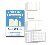 XFSRG 302 Pièces Acne Pimple Patch Intensive 7 Tailles Grande Patch Bouton Anti Acné Hydrocolloïde avec L'huile d'Arbre à Thé
