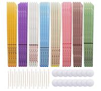 XFSRG 32 Pièces Bougie Oreille Nettoyante Ougie en Cire d'Oreille Nettoyer le Nettoyant avec 16 Disques de Protection Parfum de Cire d'Abeille Naturelle Matière Végétale Organique