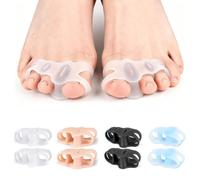 XFSRG 4 Paires Correcteur Hallux Valgus Séparateur Orteil 3 Trous Orthese
