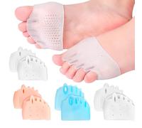 XFSRG 4 Paires Séparateur Orteils en Silicone Semelles Orthopédiques Respirant et Doux pour Soulagement et Réalignement pour Hommes Femmes