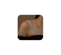 XFSRG 4 Pièces Bretelles de Soutien Gorge en Strass Éblouissantes Réglables pour Femmes Accessoires de Lingerie Glamour pour Toutes Occasions