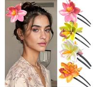 XFSRG 4 Pièces Pince Cheveux Femme Fleur Accessoire Cheveux Mode Clip Idéale pour Coiffures Tous les Jours et Fête(4PS-B)