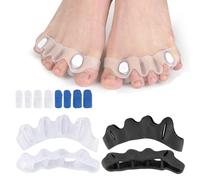 XFSRG 4 Pièces Séparateurs D'orteils Écarteur Orteil Correcteur 'oignon Alignement des Séparateur D'orteils pour Hallux Valgus Soins des Pieds Réutilisable