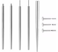 XFSRG 5 Pièces Aiguilles Guide Piercing Professionnel Acier Inoxydable Labret Oreille Bijoux Corps Insertion Outils