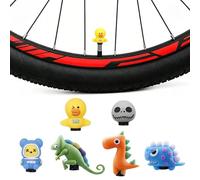 XFSRG 6 Pièces Bouchons de Valve Vélo Bouchon Valve Silicone Cachevalve de Pneu Bouchon Valve Presta pour Valves Schrader et Presta Accessoires Vélo