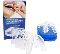 XFSRG 6 Pièces Gouttiere Dentaire Transparente Bruxisme Anti Ronflement Thermoformable Dispositif Protection Dent Nuit Protege Dent Boîte de Stockage Incluse