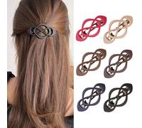 XFSRG 6 Pièces Pince Cheveux Femme Creuses Twist Pinces à Cheveux Légères avec Pince à Ressort Design Élégant et Maintien Sûr pour Coiffures Polyvalentes