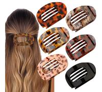 XFSRG 6 Pièces Pince Cheveux Femme Léopard Léger Anti Dérapant Élégantes Hair Clip pour Tous les Jours Sport Conduite(Multicolore A)