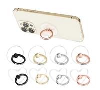 XFSRG 8 Pièces Anneau de Support Téléphone Léger Transparents Rotation à 360 Degrés Compatible avec Divers Téléphones Portables Tablettes Lecteurs(Multicolore)