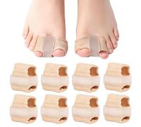 XFSRG 8 Pièces Séparateur D'orteils Double Trou Correcteur Hallux Valgus Orthèse Hallux Valgus Écarteur Orteil Soulagement Douleur Oignon Pied Correcteur Orteil Chevauchant