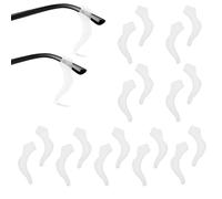 XFSRG 9 Paire Support Antidérapant Pour Branches De Lunettes Set En Silicone Comme Embouts Sport Et Crochets Doreille Pour Maintien (Blanc)