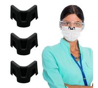 XFSRG Accessoires anti-buée pour lunettes,3 Pièces Pince-Nez Anti-buée, Dispositif anti-buée doux et confortable,Pont de Nez Anti-buée en Silicone réutilisable