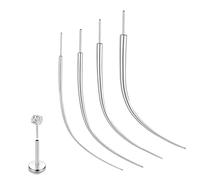 XFSRG Aiguilles De Piercing Professionnelles En Acier Chirurgical Kit De Piercing À Faire Soi-Même Idéal Pour Piercing Du Nez Et Tragus Convient Pour Tous Les Styles