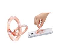 XFSRG Anneau Support Magnétique en Alliage pour Téléphone Portable Poignée de Téléphone Élégante pour Tous Les Modèles Idéal pour Le Bureau et la Maison (Or Rose)