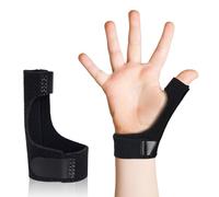 XFSRG Attelle de Doigt Ajustable Orthèse Strap Protecteur de Doigt avec Plaque Aluminium Respirant pour Écriture Sport pour Jeunes Deux Mains (S)