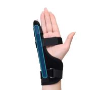 XFSRG Attelle De Doigt Orthèse Doigt Ressaut Finger Splint Utilisable Par Gauchers Et Droitiers Maintien Des Bras Mains Et Doigts Pour Hommes Et Femmes(Noir, S)