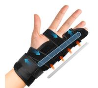 XFSRG Attelle de Doigt Pinky Attelle Fracture De Boxeur Réglable 3ème ou 5ème pour Fracture du Métacarpe l'arthrite la Tendinite les Deux Mains (M)
