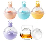 XFSRG Bac a Glacon Moule Silicone Outils de Fabrication de Glace Glacière d'Été en Forme de Boule Idéale pour les Boissons Froides