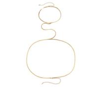 XFSRG Bikini Harness Body Jewelry Catena Bar Catena A Vita Catena Per Il Corpo Sexy Catena A Croce Per Pancia Accessorio Da Spiaggia Per Donne E Ragazze (Or 03)