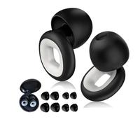 XFSRG Bouchons d'Oreilles Anti Bruit pour Dormir Protection Auditive Sommeil Boules Quies Réutilisables en Silicone Casque Anti Bruit pour Dormir et Voyager Adaptés à Toutes les Oreilles (Blanc)