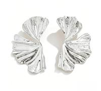 XFSRG Boucle D'oreille Fleur Femme Feuille de Ginkgo Boucles 'oreilles à Clous Boucles D'oreilles Forme de Fleur Bijoux Statement pour Femmes
