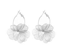 XFSRG Boucles d’Oreilles Fleur Dorée 14K Style Rétro Légères et Élégantes Effet Sculpteur Métalliquepour Femmes Soirées ou Tenues Quotidiennes
