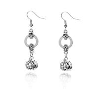 XFSRG Boucles d’Oreilles Halloween Femme Vintage Gothic Pendants avec Motifs Classiques d’Halloween Bijoux pour Soirée Déguisée et Usage Quotidien (Argent-3)