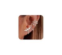 XFSRG Boucles d'Oreilles Femme avec Pierres Brillantes Élégance Moderne pour Toutes Occasions (Argent)