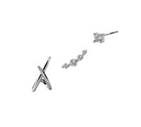 XFSRG Boucles d'Oreilles Femme avec Zirconium Design Moderne et Élégant Accessoire Parfait pour Toutes Occasions (Argent)