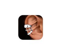 XFSRG Boucles d'Oreilles Femme Élégantes en Acier Inoxydable Doré Ensemble Moderne et Chic pour Toutes Occasions (Argent)