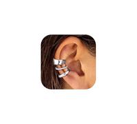 XFSRG Boucles d'Oreilles Femme en Acier Inoxydable Doré avec Strass Éblouissants Bijoux Élégants pour Toutes les Occasions (Argent)
