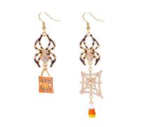 XFSRG Boucles d'Oreilles Femme Halloween Fantaisie Citrouille Fantôme Bijoux Acier Inoxydable pour Fête et Soirée (1)
