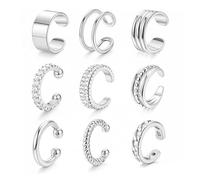 XFSRG Boucles d'Oreilles Femme Or Élégantes et Sophistiquées Bijoux Femme pour Toutes les Occasions (Argent)