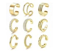 XFSRG Boucles d'Oreilles Femme Or Élégantes et Sophistiquées Bijoux Femme pour Toutes les Occasions (Or)