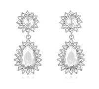 XFSRG Boucles d'Oreilles Femme Pendantes Cristal Goutte d'Eau Brillantes Piercing Oreille Bijoux Mariage Soirée Piercing Tragus Accessoires Mode Élégants (A)